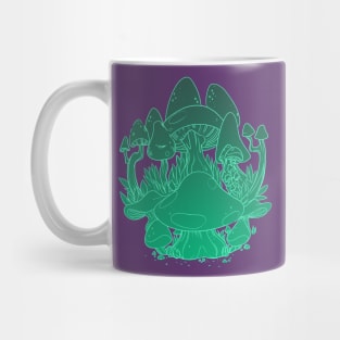 Mushroom Floor Earth Green Mug